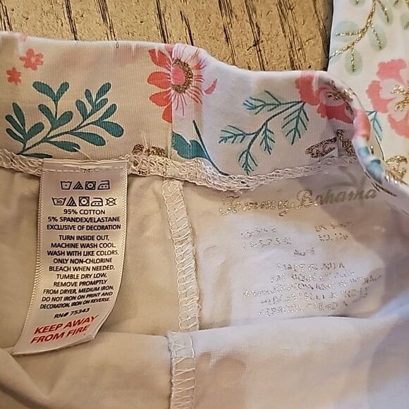 Floral leggings size 3-4T Tommy Bahama - Picture 4 of 8